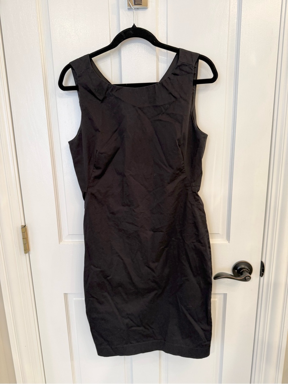 Theory Classic Black Sleeveless Sheath Dress
